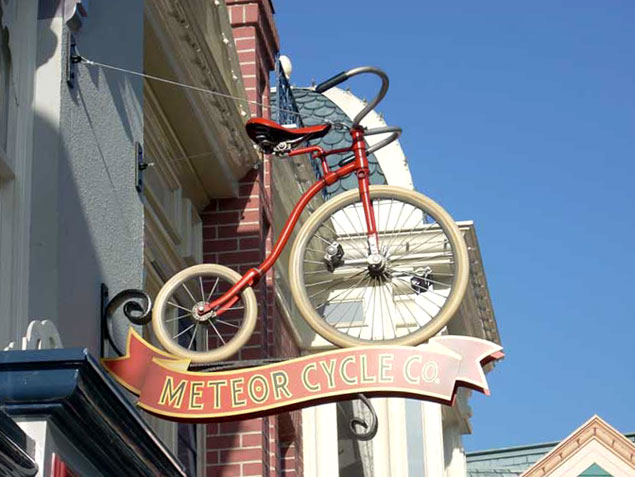 Disneyland Meteor Cycle Sign